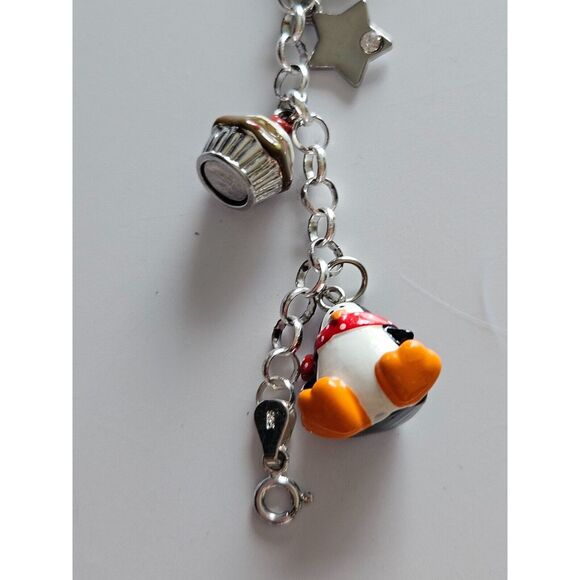 **Final Sale** Sterling silver colorful charm bracelet - Picture 16 of 16